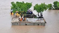 Banjir India. (BBC)
