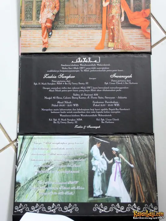 Pernikahan mereka menjadi momen spesial, yang dirayakan bersama keluarga, kerabat dan rekan-rekan. Mereka juga mendesain undangan dengan foto berdua.