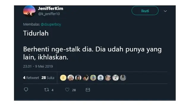 Nasehat Netizen Agar Segera Tidur Saat Cinta Tak Berbalas