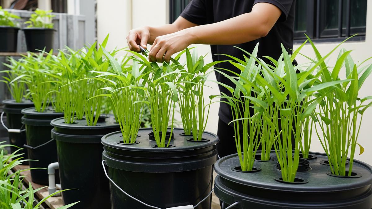Cara Menanam Kangkung di Ember Tanpa Tanah yang Mudah dan Cepat Panen