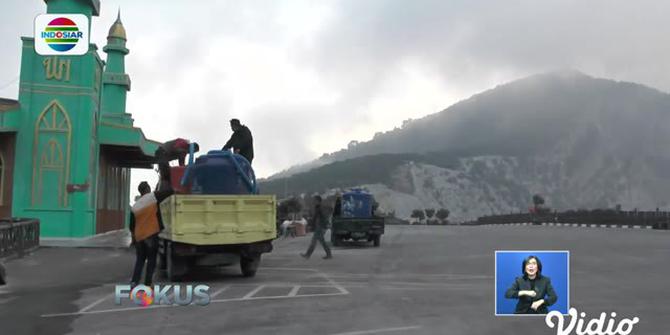 Pembersihan Abu Vulkanik di Gunung Tangkuban Parahu Capai 90 Persen