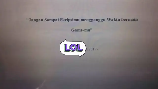 10 Potret Motto Hidup Kocak Dalam Skripsi Ini Nyeleneh Bikin Dosen