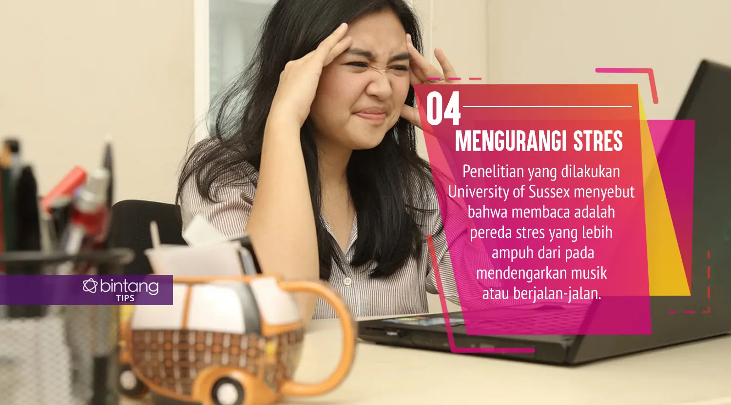 Ternyata membaca juga bermanfaat untuk kesehatan. (Foto: Daniel Kampua, Digital Imaging: Nurman Abdul Hakim/Bintang.com)