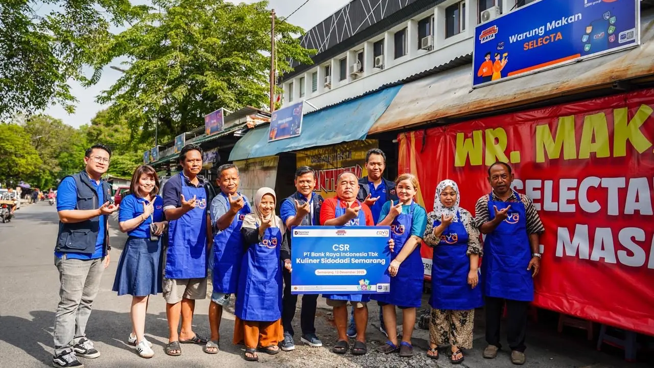 Bank Raya Dukung PKL Sidodadi Semarang lewat Fasilitas Usaha dan Literasi Keuangan Digital