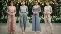 7 Model Baju Bridesmaid Celana Panjang, Anggun Tanpa Harus Pakai Dress