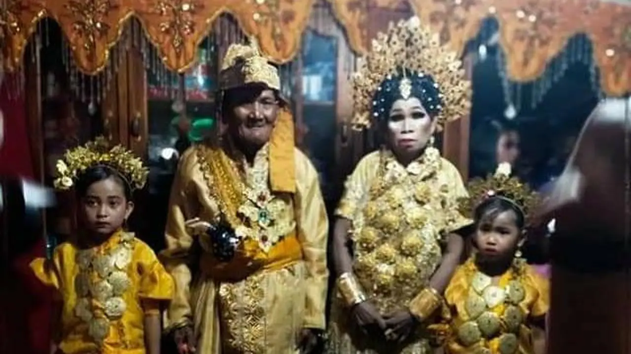 Pernikahan dua sejoli lanjut usia di Sidrap (Istimewa)