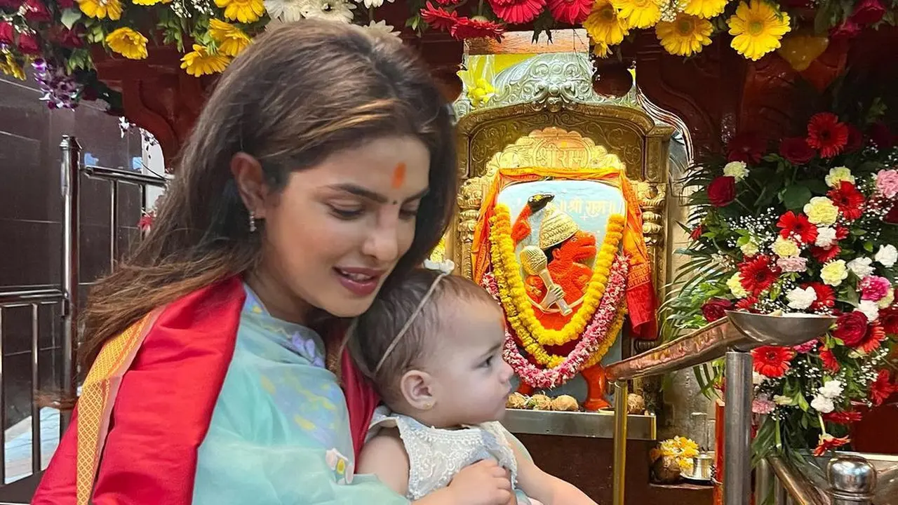 Potret Priyanka Chopra bersama putrinya, Malti. (Foto: Instagram/priyankachopra)