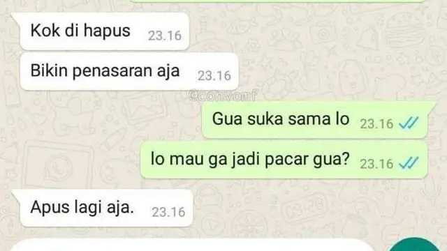 8 Chat Netizen Gagal Romantis ke Gebetan Ini Kocak, Bikin Senyum Tipis