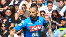 5. Marek Hamsik - Gelandang Napoli tersebut berkeinginan akan mencukur habis rambutnya jika Napoli menjuarai titel Serie A. Patut dinantikan tahun ini apakah Napoli berhasil merebut tahta dari Juventus. (AFP/Carlo Hermann)