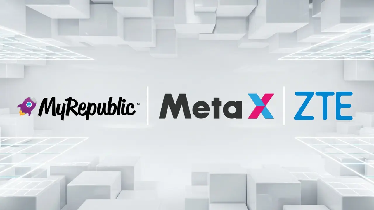 Kolaborasi ZTE, MyRepublic, dan MetaX. Credit: ZTE