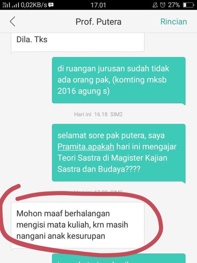 7 Chat Alasan Dosen Batalin Perkuliahan Ini Bikin Ngakak