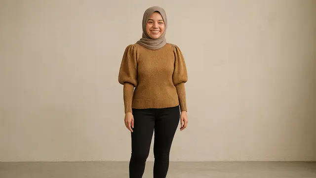 Model Blouse Lengan Gigot/Ilustrasi gambar oleh AI