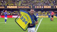 Gelandang Real Oviedo, Santi Cazorla. (Jose Jordan/AFP)