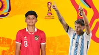 Piala Dunia U-17 - Ilustrasi Arkhan Kaka dan Agustin Ruberto (Bola.com/Adreanus Titus)