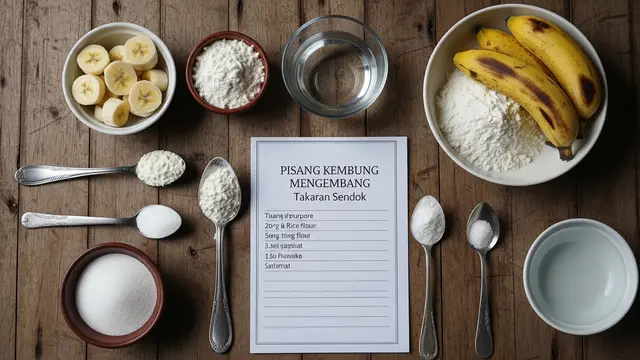 Bahan-bahan untuk Pisang Kembung