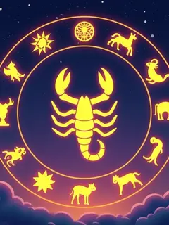 logo ramalan zodiak scorpio (sumber: AI generated)