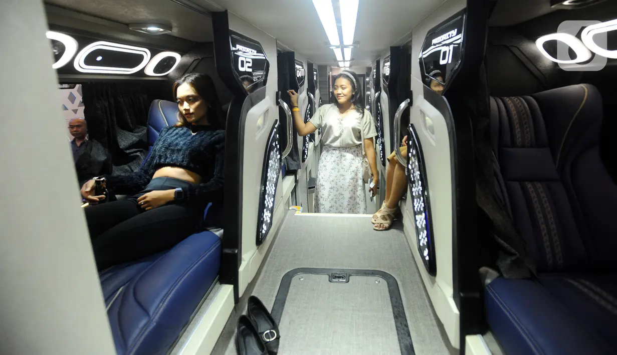 Selain dimeriahkan oleh peluncuran mobil dan motor baru, GIIAS 2023 juga akan diramaikan dengan peluncuran bus-bus baru produk dalam negeri. (merdeka.com/Arie Basuki)