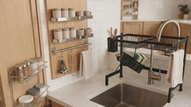 Cara Membuat Area Cuci Piring di Dapur Sempit agar Tidak Mudah Becek