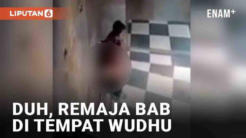 VIDEO: Duh, Remaja BAB di Tempat Wudhu Masjid Jember