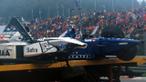 Tabrakan dramatis yang melibatkan 13 pebalap Formula Satu di Sirkuit Spa-Francorchamps GP Belgia pada tahun 1998.