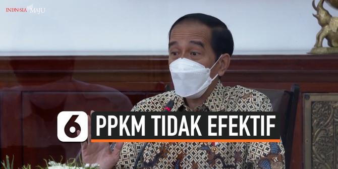 VIDEO: Presiden Jokowi Sebut PPKM Jawa-Bali Tidak Efektif