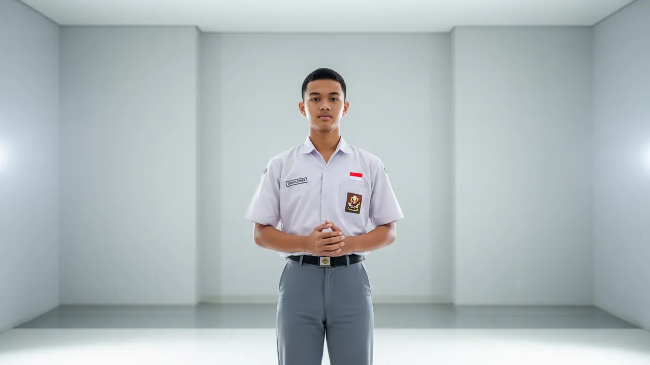 Model Rambut Pria Pendek Rapi Anak Sekolah/ Gemini AI