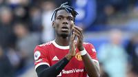 Paul Pogba - Didier Deschamps sebenarnya memasukan nama Pogba dalam daftar skuad Timnas Prancis yang dibawa untuk Kualifikasi Piala Dunia 2022. Namun sayang, Pogba dikabarkan mengalami cedera paha dan diprediksi absen dalam waktu lama. (AFP/Paul Ellis)
