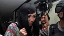 Wanita yang kerap disapa Angie itu hadir sebagai saksi dalam sidang lanjutan dugaan korupsi dengan terdakwa Anas Urbaningrum, Jakarta, Kamis (14/8/14). (Liputan6.com/Miftahul Hayat)
