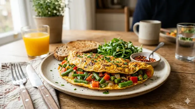 Sayuran untuk Isian Omelet yang Bergizi