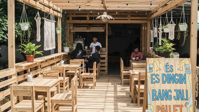 Teras Kayu Jati Belanda atau Pallet yang Hemat Biaya