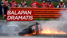 Berita video highlights MotoGP Styria, Jorge Martin finish tercepat dan insiden kebakaran motor Dani Pedrosa serta Lorenzp Savadori, Minggu (8/8/21)