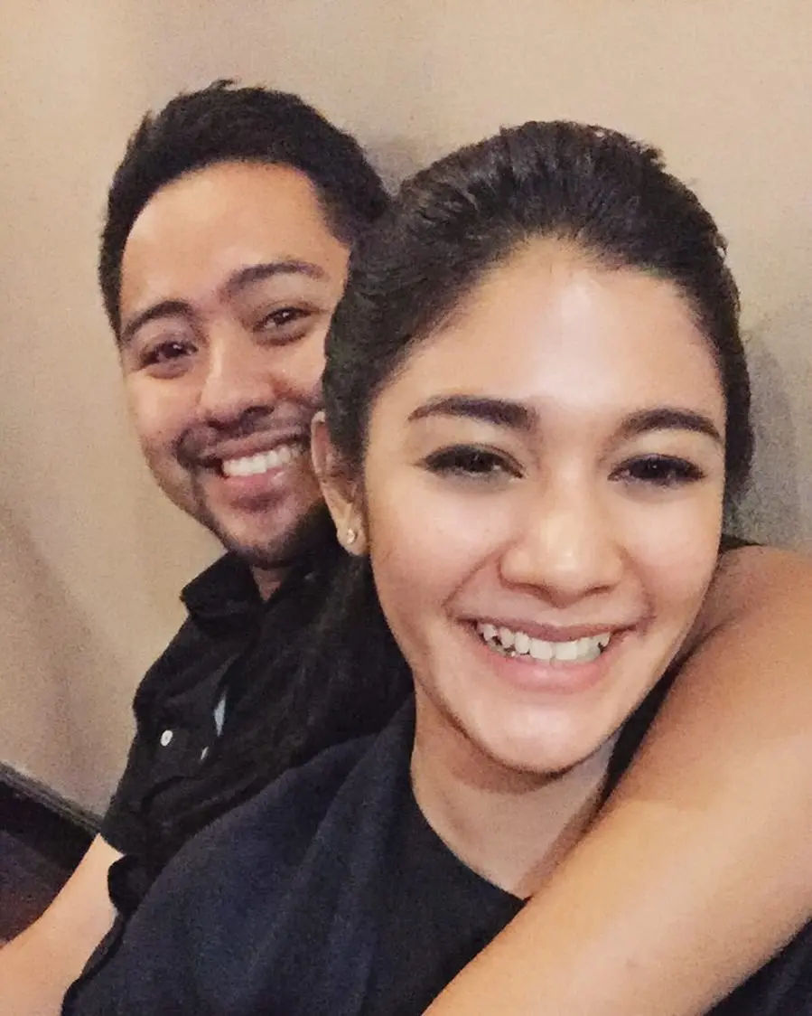 Naysilla Mirdad dan sang pacar, Roestiandi Tsamanov. (Instagram/naymirdad)