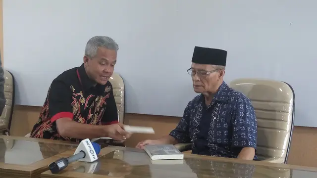 Ganjar Pranowo dan Syafii Maarif