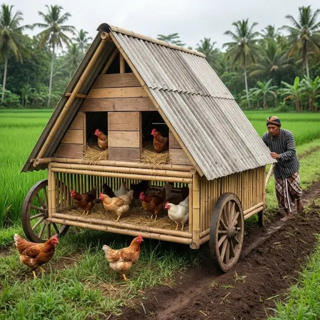 Desain Kandang Ayam Multifungsi untuk Ayam Pedaging dan Petelur