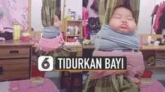 Bukannya ketakutan, sang bayi malah terlelap dan nyaman.