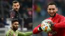 Serie A dikenal sebagai kompetisi yang sering ciptakan kiper berkualitas karena jarang menderita kebobolan di sepanjang pertandingan. Hingga pekan ke-28 para kiper Serie A saling bersaing meraih Clean Sheets terbanyak selama satu musim. (Kolase Foto AFP)