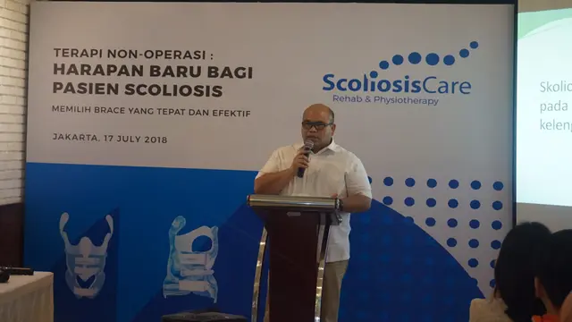 Menurut Labana Simanihuruk, deteksi skoliosis semakin baik dilakukan sejak dini (Dokumentasi: Scoliosis Care)