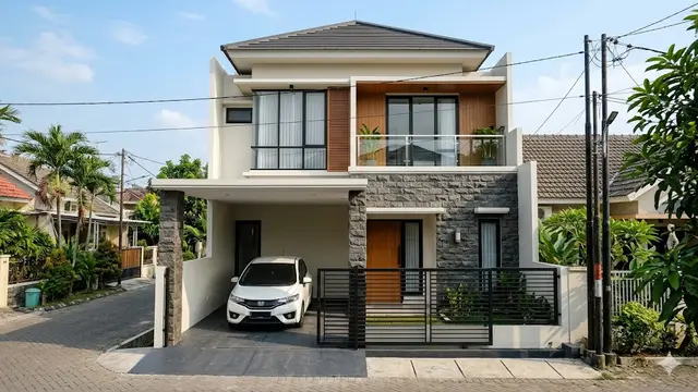 Inspirasi Fasad Rumah dengan Material Kombinasi yang Sedang Tren