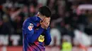 Blaugrana takluk dengan skor tipis 1-2 dari tim tuan rumah. (AP Photo/Joan Monfort)