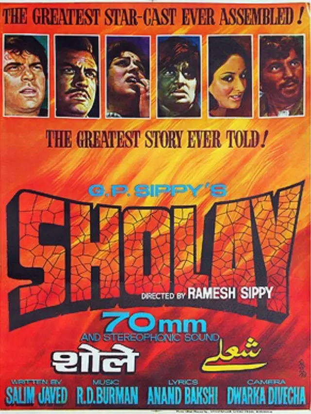 Poster Sholay. (Foto: Dok. IMDb/ NH Studioz)