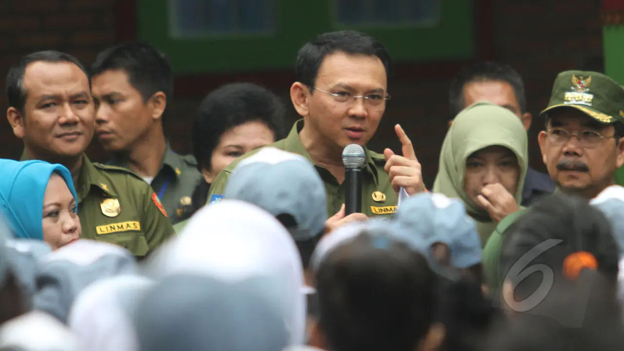 Hari Pertama UN, Ahok Beri Semangat Ratusan Siswa SMKN 27 Jakarta