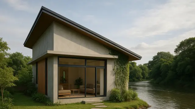 7 Desain Rumah Sederhana tapi Indah di Tepi Sungai, Nyaman dan Menyatu dengan Alam
