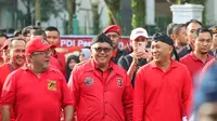 Sekretaris Jenderal PDIP Hasto Kristiyanto saat memperingati HUT partai di Lebak Banten. (Foto: Dokumentasi PDIP).