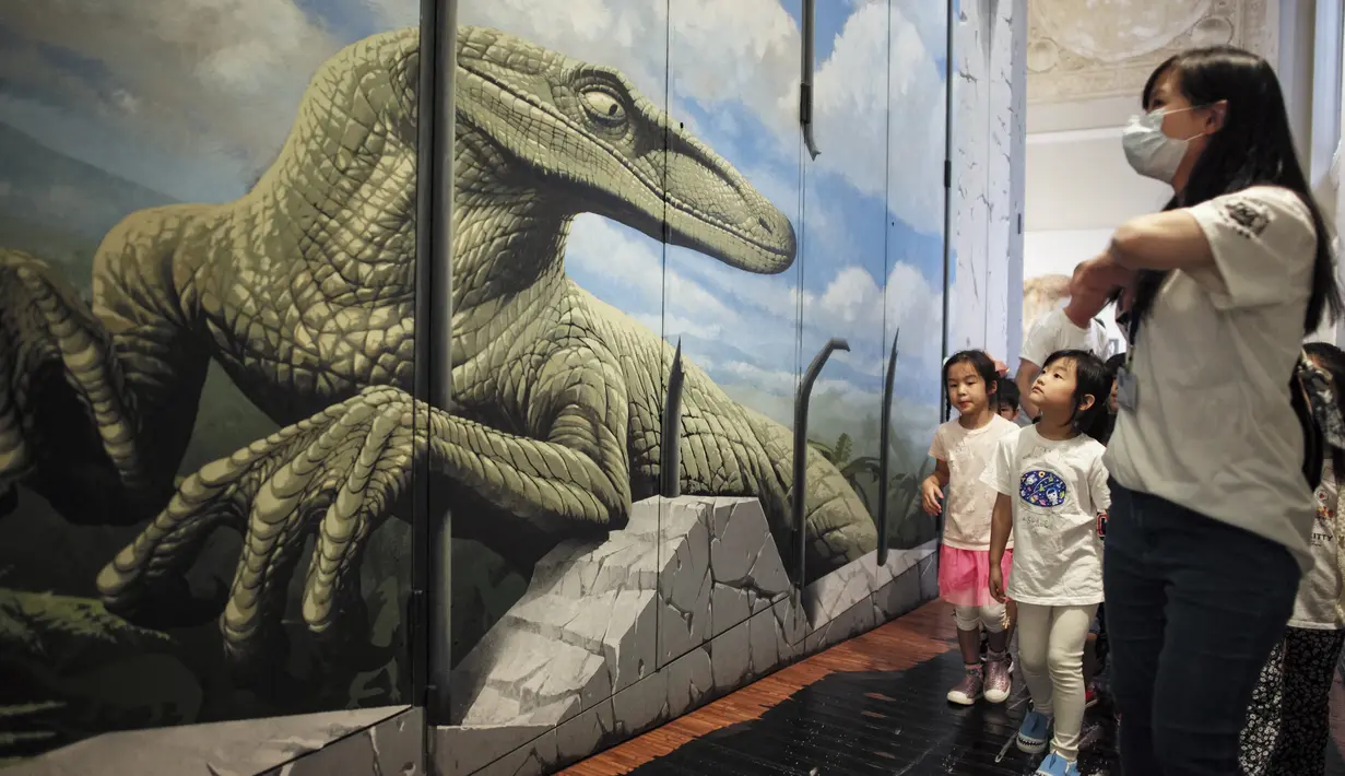 Museum Nasional Taiwan adalah pusat pameran paleontologi yang berfokus pada sejarah alam, dan terletak tepat di seberang Taman Perdamaian Memorial Taipei 2/28. (AFP/Sam Yeh)