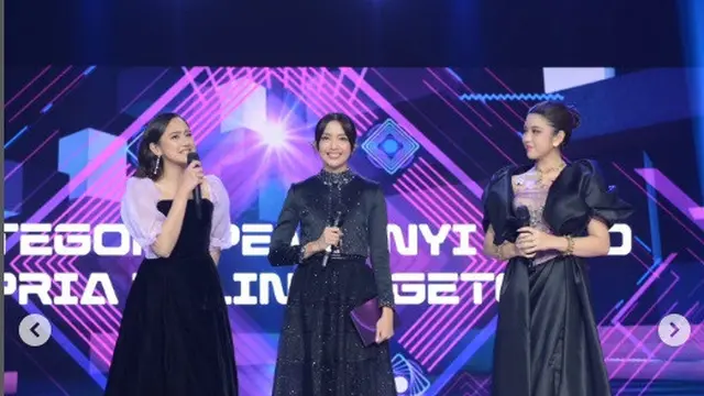 Salshabilla di SCTV Music Awards 2023 (Foto: instagram sinemart_ph)