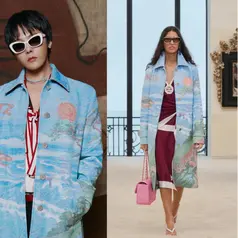 Gaya fashion leader BIGBANG tersebut sukses mencuri perhatian berkat outfit artistik bernuansa genderless yang begitu khas dirinya. [@chanelofficial].