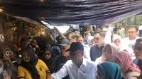 Menteri Perdagangan Zulkifli Hasan mengunjungi&nbsp;ke Pasar Sederhana Pasteur, Bandung, Jawa Barat (Jabar), Selasa (26/9/2023).&nbsp;(Elza/Liputan6.com)