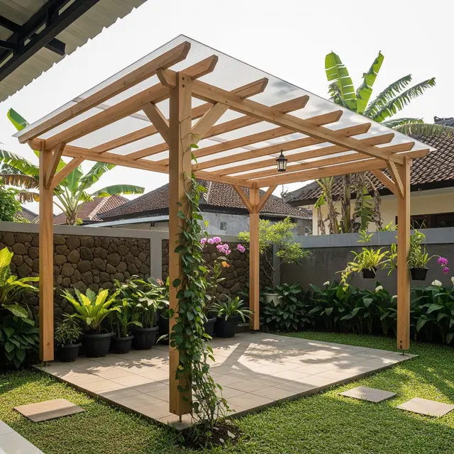 9 Model Pergola Kayu Minimalis untuk Taman Belakang Rumah, Estetik dan Fungsional
