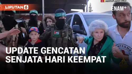 VIDEO: Gencatan Senjata Hari Keempat, Hamas Lepas 11 Sandera, Israel Bebaskan 33 Tahanan Palestina