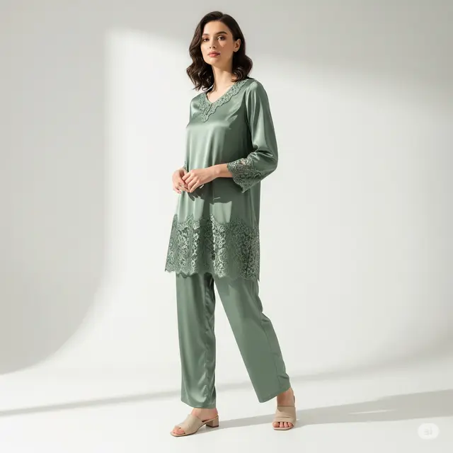 12 Contoh Model Baju Brokat Kombinasi Satin Terbaru yang Elegan dan Trendi